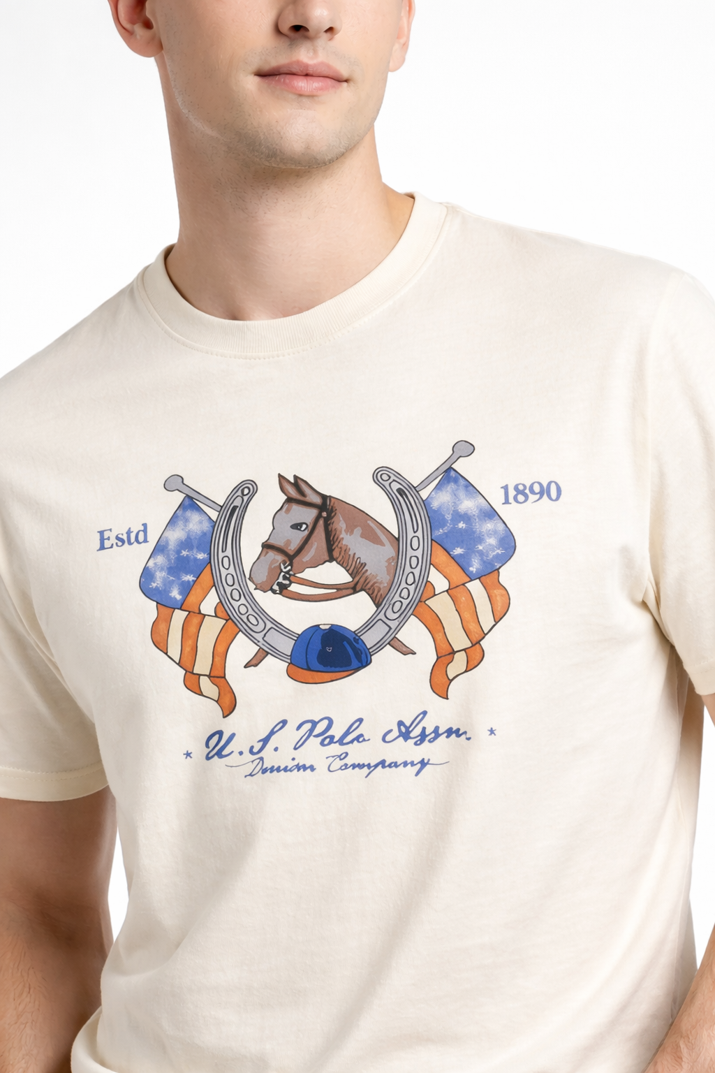 US POLO ASSN Round Neck Cotton T-shirt