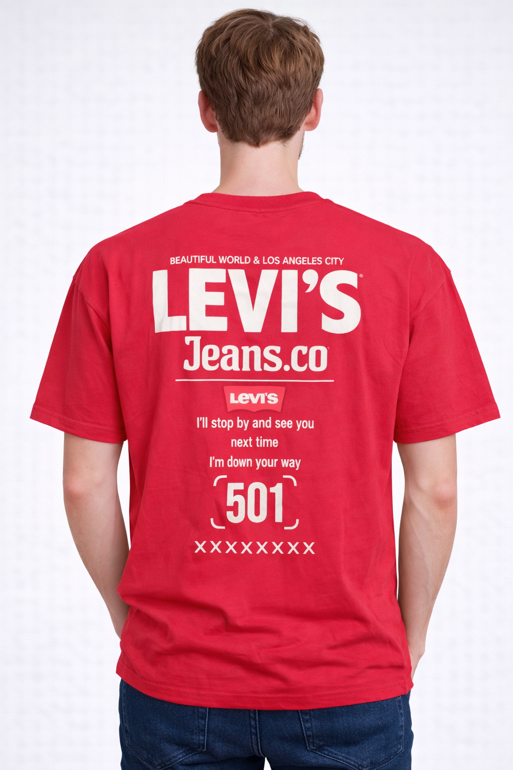 LEVI'S Down Sholder Premium Cotton T-Shirt