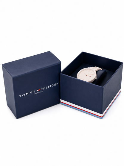 Tommy Hilfiger- Men's Dail & Leather Straps Anlouge Multi Function Watches