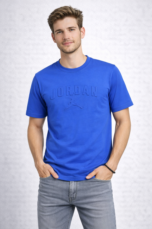 JORDAN Regular Fit Round Neck Cotton T-Shirt